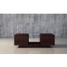 Furnitech 53" Sleek Contemporary Coffee Table in a Wenge Finish - Front Angle