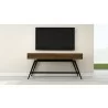 Furnitech Signature 63" Mid-Century Modern Console Table in Cognac- Front - Furnitech Signature 63" Mid-Century Modern Console Table in Cognac- Front