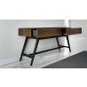 Furnitech Signature 63" Mid-Century Modern Console Table in Walnut - Furnitech Signature 63" Mid-Century Modern Console Table in Walnut