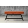 Furnitech 63" Mid-Century Modern Console in Iron Wood - Front Angle - Furnitech 63" Mid-Century Modern Console in Iron Wood - Front Angle