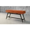 Furnitech 63" Mid-Century Modern Console in Iron Wood - Front Side Angle - Furnitech 63" Mid-Century Modern Console in Iron Wood - Front Side Angle
