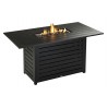 72" X 40" Regal Series Rectangle Counter Table With Fire Pit - Angled