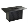72" X 40" Regal Series Rectangle Counter Table With Fire Pit - With Fire - Unlit