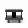 Anderson Teak Granada Aluminum Side Table Front - Anderson Teak Granada Aluminum Side Table Front