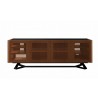 Furnitech Danielle 86" Contemporary Media/Buffet Console In A Rich Chocolate Brown Finish - front