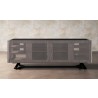 Furnitech Danielle 86" Contemporary Media/Buffet Console In A Soothing Coastal Grey Finish - front