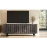 Furnitech Danielle 86" Contemporary Media/Buffet Console In A Soothing Coastal Grey Finish - lifestyle - Furnitech Danielle 86" Contemporary Media/Buffet Console In A Soothing Coastal Grey Finish - lifestyle