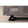 Furnitech Danielle 86" Contemporary Media/Buffet Console In A Soothing Coastal Grey Finish - detail