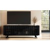 Furnitech Danielle 86" Contemporary Media/Buffet Console In A Stunning Ebony Finish - lifestyle