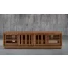 Furnitech Oliver 82" Media Console In A Rich Honey Oak Finish - front - Furnitech Oliver 82" Media Console In A Rich Honey Oak Finish - front