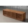 Furnitech Oliver 82" Media Console In A Rich Honey Oak Finish - nagled 3 - Furnitech Oliver 82" Media Console In A Rich Honey Oak Finish - nagled 3