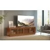 Furnitech Oliver 82" Media Console In A Rich Honey Oak Finish - lifestyle - Furnitech Oliver 82" Media Console In A Rich Honey Oak Finish - lifestyle