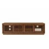 Furnitech Oliver 82" Media Console In A Rich Honey Oak Finish - front 2 - Furnitech Oliver 82" Media Console In A Rich Honey Oak Finish - front 2