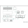 Furnitech Oliver 82" Media Console In A Rich Honey Oak Finish - dimes