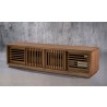 Furnitech Oliver 82" Media Console In American Walnut - angled 