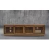 Furnitech Oliver 82" Media Console In American Walnut - front - Furnitech Oliver 82" Media Console In American Walnut - front