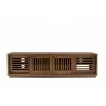 Furnitech Oliver 82" Media Console In American Walnut - front 2 - Furnitech Oliver 82" Media Console In American Walnut - front 2
