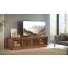 Furnitech Oliver 82" Media Console In American Walnut - lifestyle - Furnitech Oliver 82" Media Console In American Walnut - lifestyle