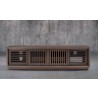 Furnitech Oliver 82" Oak Media Console In A Stunning Coastal Grey Finish - front