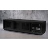 Furnitech Oliver 82" Oak Media Console In An Ebony Finish - angled