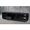 Furnitech Oliver 82" Oak Media Console In An Ebony Finish - angled 2 - Furnitech Oliver 82" Oak Media Console In An Ebony Finish - angled 2