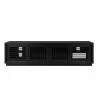 Furnitech Oliver 82" Oak Media Console In An Ebony Finish - front - Furnitech Oliver 82" Oak Media Console In An Ebony Finish - front