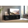 Furnitech Oliver 82" Oak Media Console In An Ebony Finish - lifestyle