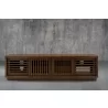 Furnitech Oliver 82" Oak Media Console In An Brown Finish - front - Furnitech Oliver 82" Oak Media Console In An Brown Finish - front
