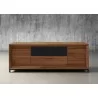 Furnitech Rafaela 86" Classic American Walnut Media Console - front - Furnitech Rafaela 86" Classic American Walnut Media Console - front
