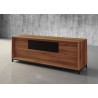Furnitech Rafaela 86" Classic American Walnut Media Console - angled