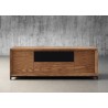 Furnitech Rafaela 86" Media Console With A Rich Honey Oak Finish - front