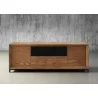 Furnitech Rafaela 86" Media Console With A Rich Honey Oak Finish - front - Furnitech Rafaela 86" Media Console With A Rich Honey Oak Finish - front