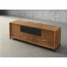 Furnitech Rafaela 86" Media Console With A Rich Honey Oak Finish - angled - Furnitech Rafaela 86" Media Console With A Rich Honey Oak Finish - angled