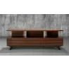 Furnitech Tango 75" Contemporary Media Console In A Rich Cognac Finish Over Brazilian Cherry - front - Furnitech Tango 75" Contemporary Media Console In A Rich Cognac Finish Over Brazilian Cherry - front
