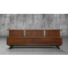 Furnitech Tango 75" Contemporary Media Console In A Rich Cognac Finish Over Brazilian Cherry - back