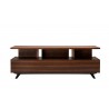 Furnitech Tango 75" Contemporary Media Console In A Rich Cognac Finish Over Brazilian Cherry 