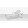 Source Furniture Fusion Aluminum Sling Chaise Lounge with Arms 10