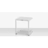Source Furniture Fusion Aluminum 16'' Wide Square Side Table 4 - Source Furniture Fusion Aluminum 16'' Wide Square Side Table 4
