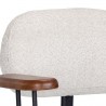 Sunpan Ellen Office Chair - Copenhagen White - Closeup Top Angle