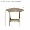 Chester 32" Round Folding Picnic Table- dimension - Chester 32" Round Folding Picnic Table- dimension