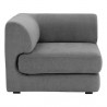 Sunpan Harmony Modular in Corner Chair - Danny Dark Grey - Front Angle