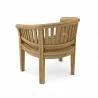 Curve Armchair Extra Thick Wood- back view - Curve Armchair Extra Thick Wood- back view