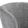 Sunpan Nadine Counter Stool Chacha Grey - Closeup Top Angle
