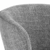 Sunpan Nadine Counter Stool Chacha Grey - Closeup Top Angle - Sunpan Nadine Counter Stool Chacha Grey - Closeup Top Angle