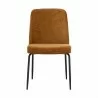 Sunpan Zeke Dining Chair Black - Bergen Marmalade - Set of Two - Front Angle - Sunpan Zeke Dining Chair Black - Bergen Marmalade - Set of Two - Front Angle