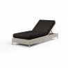 Manhattan Adjustable Chaise in Spectrum Carbon w/ Self Welt - Front Side Angle