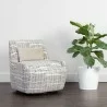 Sunpan Taira Swivel Lounge Chair - Shade Driftwood / Navarro Stone - Lifestyle - Sunpan Taira Swivel Lounge Chair - Shade Driftwood / Navarro Stone - Lifestyle