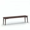 Greenington Caramelized Currant Long Bench in Black Walnut - Angled View - Greenington Caramelized Currant Long Bench in Black Walnut - Angled View