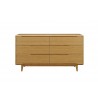 Greenington Currant Six Drawer Double Dresser In Caramelized - Front