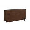 Greenington Currant Six Drawer Double Dresser In Oiled Walnut - Back Angled